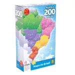 QUEBRA-CABEÇA 200 PEÇAS - MAPA DO BRASIL - GROW